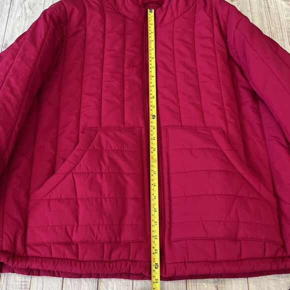 NWT A New Day Ladies Quilted Short Insulated Pink Coat Jacket w/Hood Size XXL - Picture 3 of 11